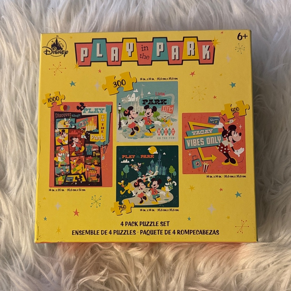 Disney Play in the Park Puzzle 4-Pack